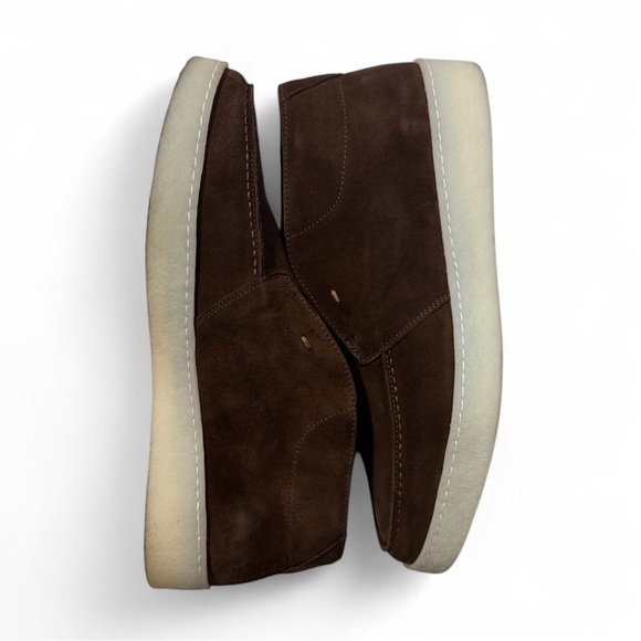 Boggi Milano Brown Suede Leather Ankle Desert Boots Gum Sole - Picture 3 of 3